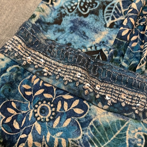 Venezia top off shoulder, butterfly sleeves Sz 22/24 wide 24-153 - Picture 4 of 8